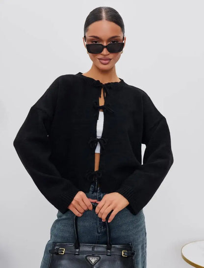 Women Autumn Open Stitch Cardigans