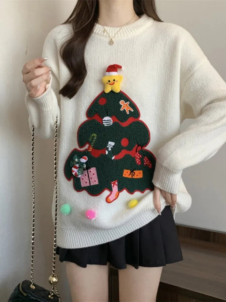 Christmas Themed Casual Sweater For Women