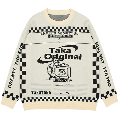 American Vintage Jacquard Chic Sweater