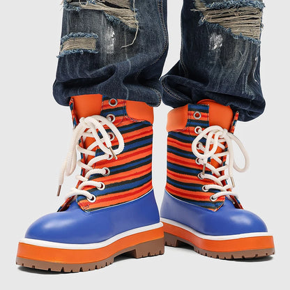 Womens Men Increased Strong Outsole Toe Boots