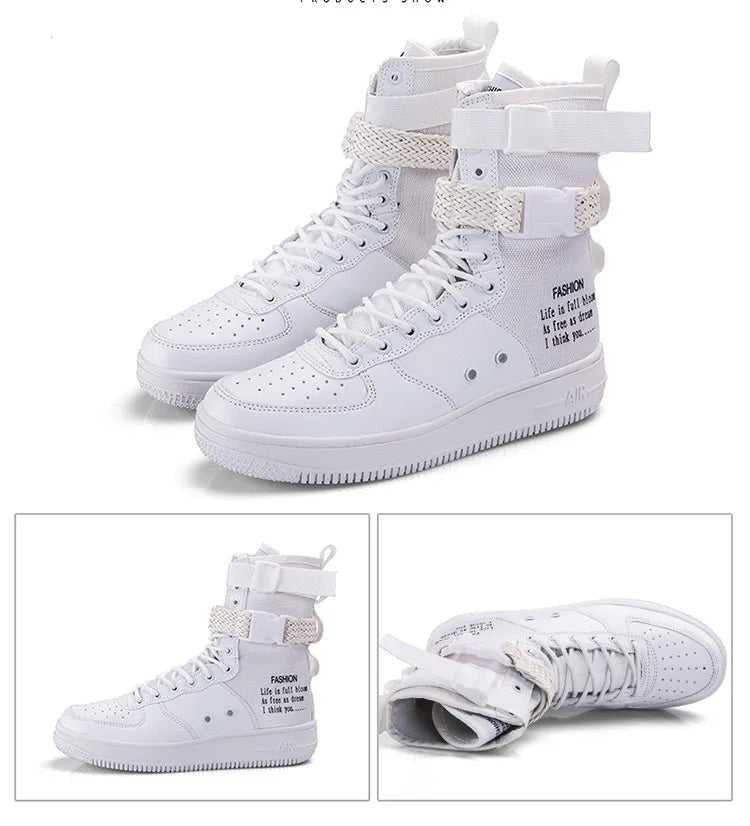 Orange Line Lace Up High Quality Men Leather Boots