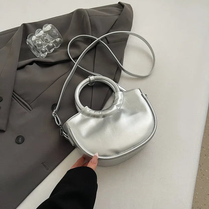 New Fashion Womens Round Ring Handle Handbags