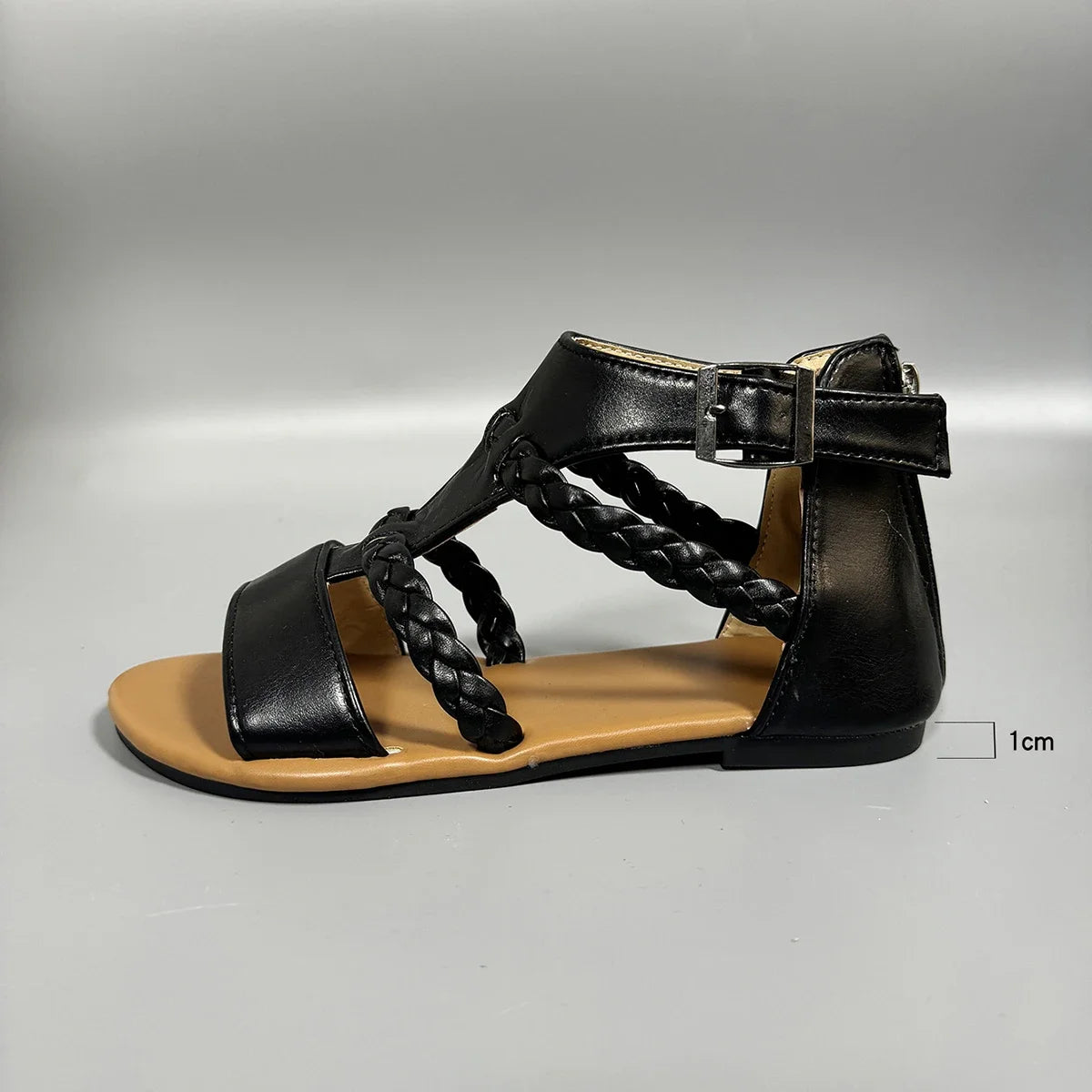 Buckle Closure Casual Rome Style Flat Gladiator Sandals