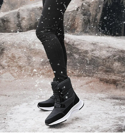 Cozy White Plush Snow Boots for Women | 2025 Winter Non-Slip Platform Boots