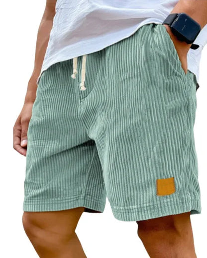 Vintage English Style Corduroy Casual Men Shorts