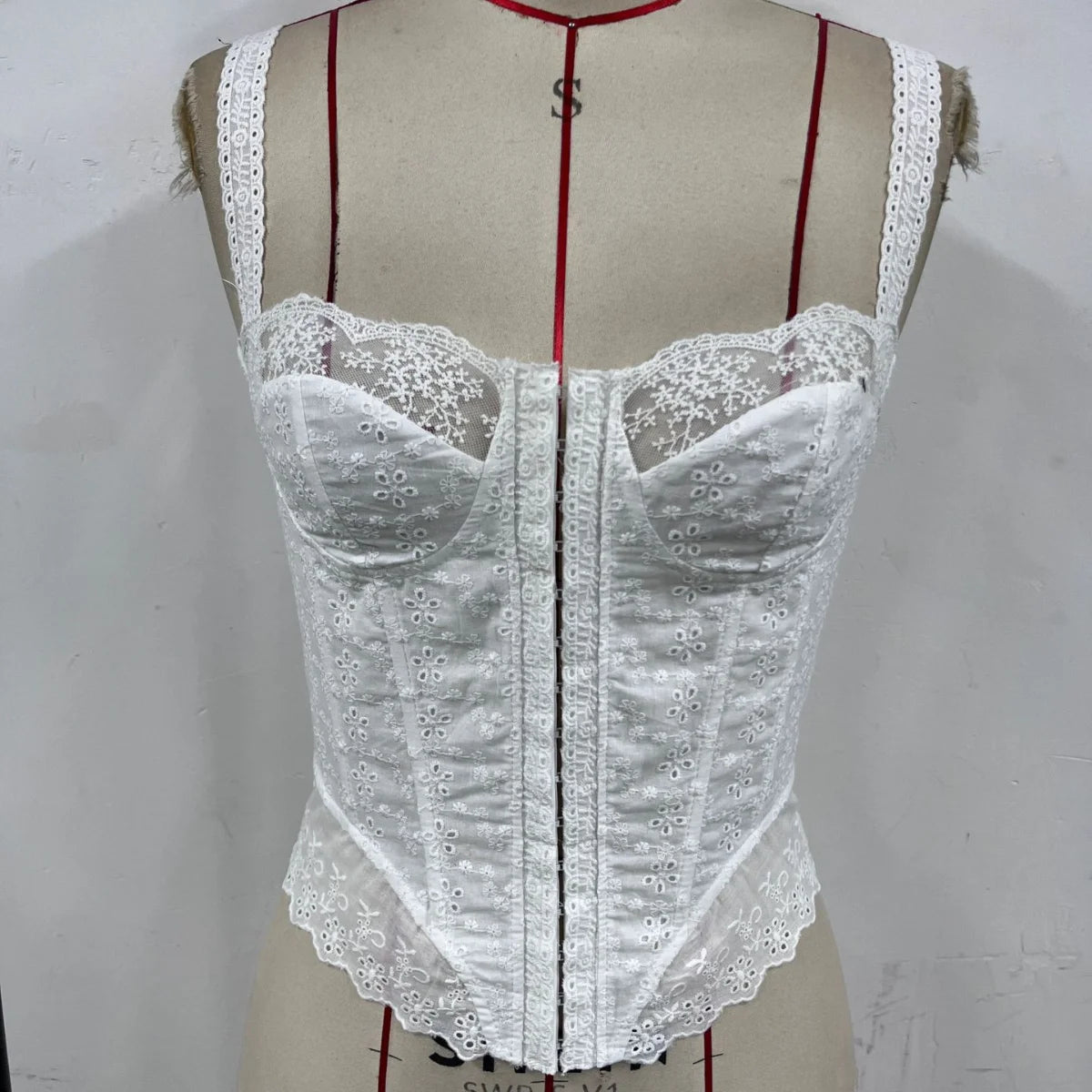 Satin Sophistication: Corset-Style Bodycon Top