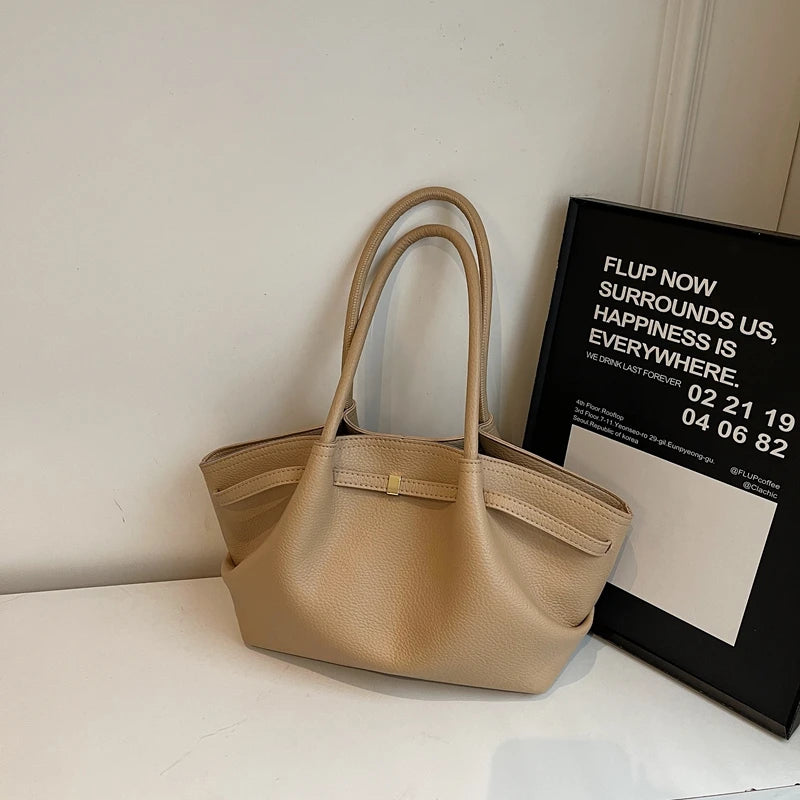 Genuine Leather Elegant Large Capacity Tote Bags