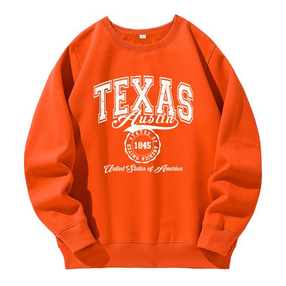 1845 Texas Austin Fleece Warm Hoodies