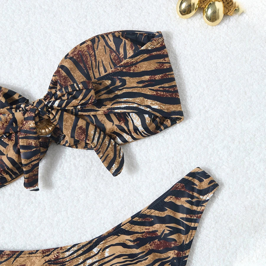 Strapless Sexy Women Wrap Bandage Bikinis