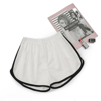 Side Zipper Bright Color Women Yoga Shorts