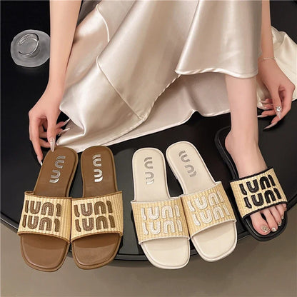 Womens Flat Summer Slippers