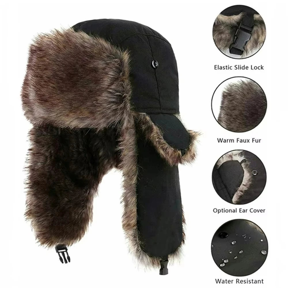 Winter Earflap Bomber Hats