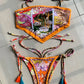 Botanic Themed Floral Two Pieces High Cut Bikini