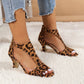 Matchless Walk in Love Sexy Leopard Print Women Summer Shoes