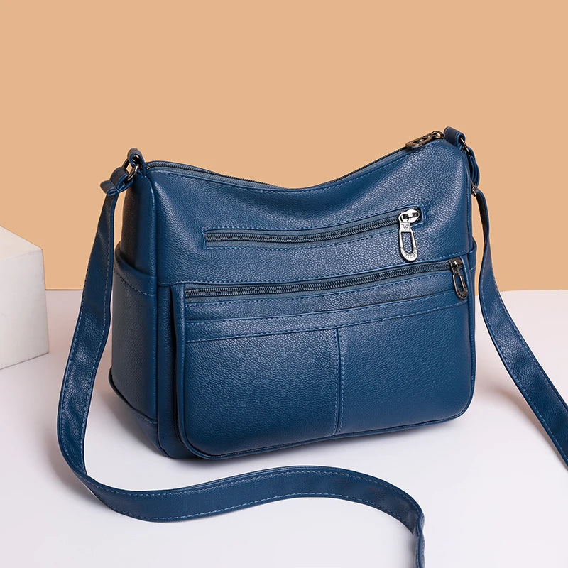 Rectangle Womens Soft Leather Handbags