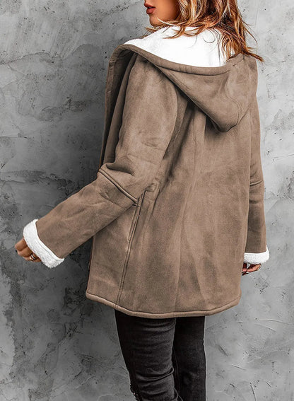 New York Autumn Winter Street Style Wool Hooded Coat Outfits