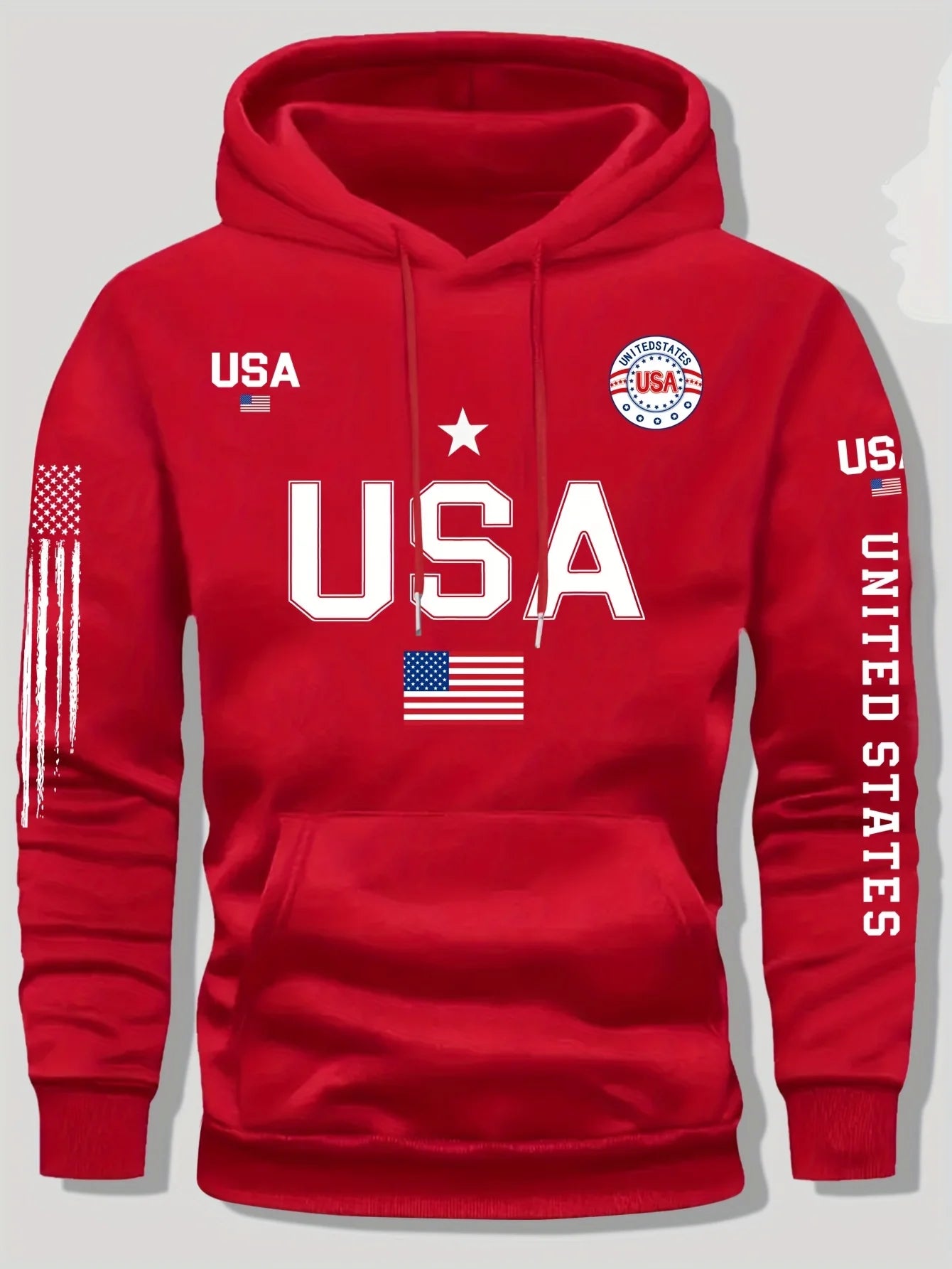 Womens Usa Flag National Hoodies