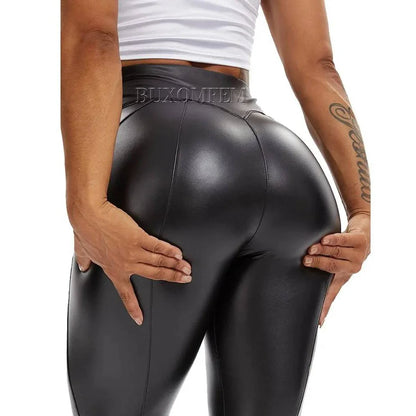 Bright Leather Skinny Pants