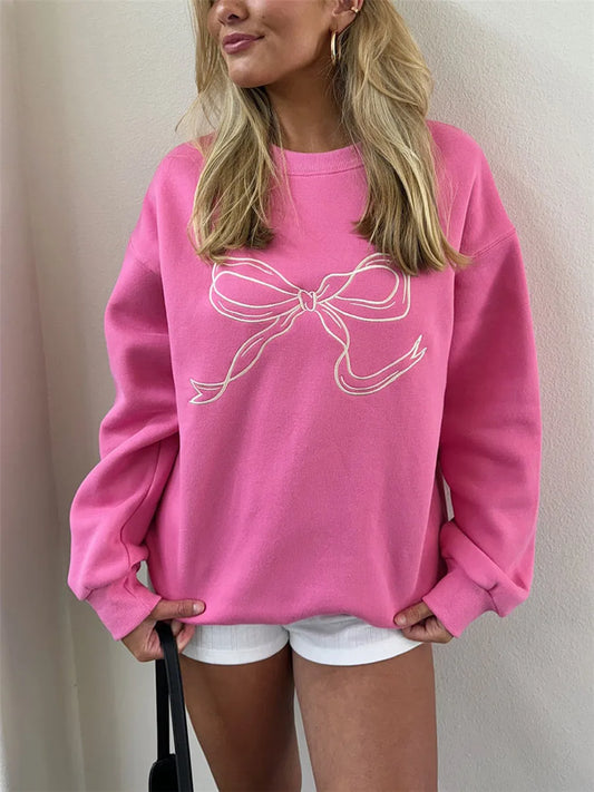 Pink Life Style Perfection Printed Oversized Hoodie