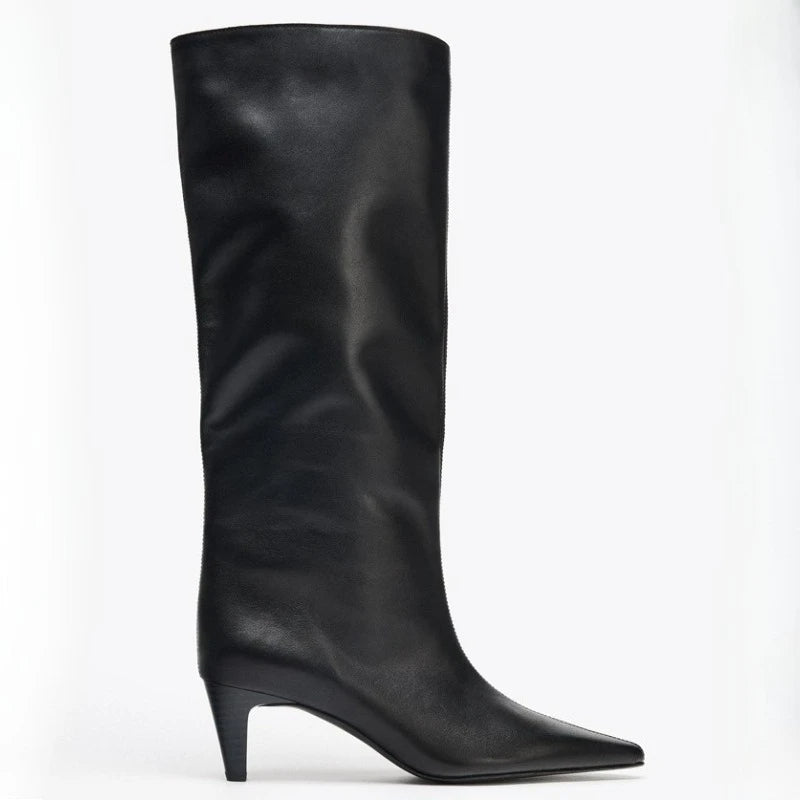 Brand Womens Rubber Boots Sexy Thigh High Heels Fashion Over The Knee Cowboy Boots For Women Rain Sexy Style