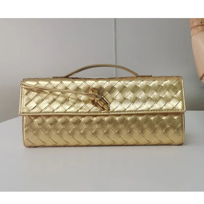 New Plaid Pu Leather Trendy Chain Crossbody Messenger Bag