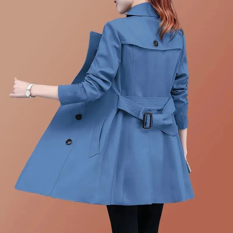 New Solid Khaki Trench Coats