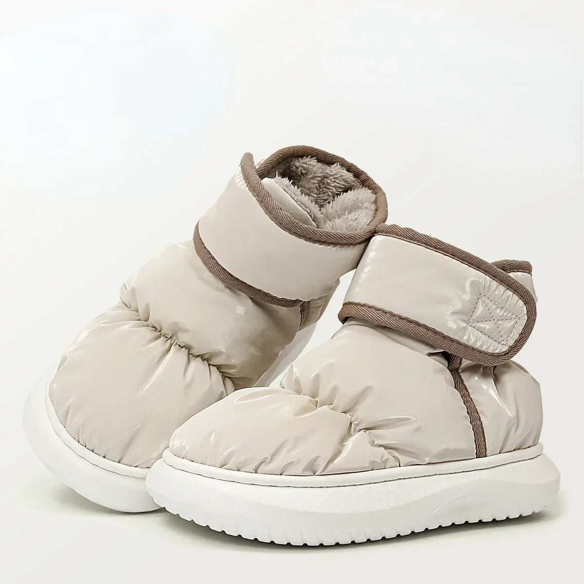 Fashion Winter Snow Boots For Women Warm Outdoor Cotton Boots Cold Proof Furry Design Plush Faux Fur Shoes For Ladies Girls