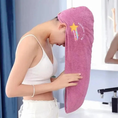 Super Absorbent Microfiber Hair Wrap Quick Dry Towel
