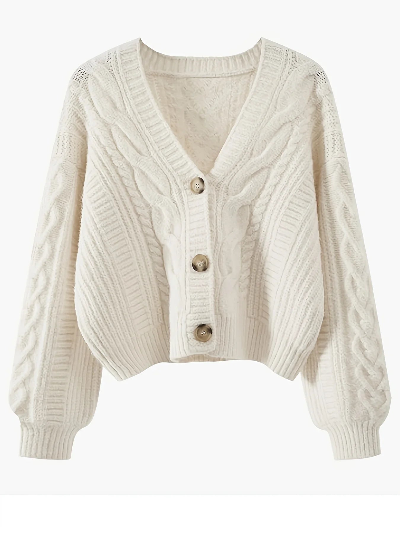 Women Circle Belted V Neck Cardigans