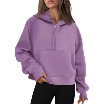 High Quality Zipper Closure Hooded Warm Winter Hoodies