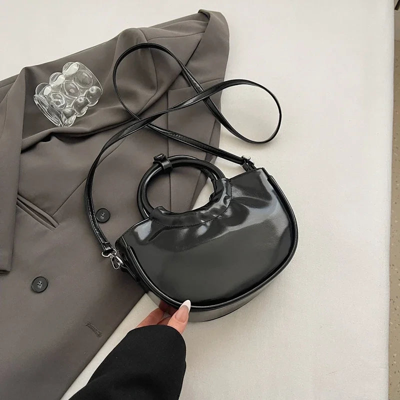 New Fashion Womens Round Ring Handle Handbags