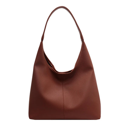 Designer High Capacity Shoulder Bag Simple Solid Color Tote For Women