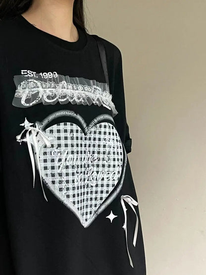 Bow Detail Cotton Lounge Set 2Pcs