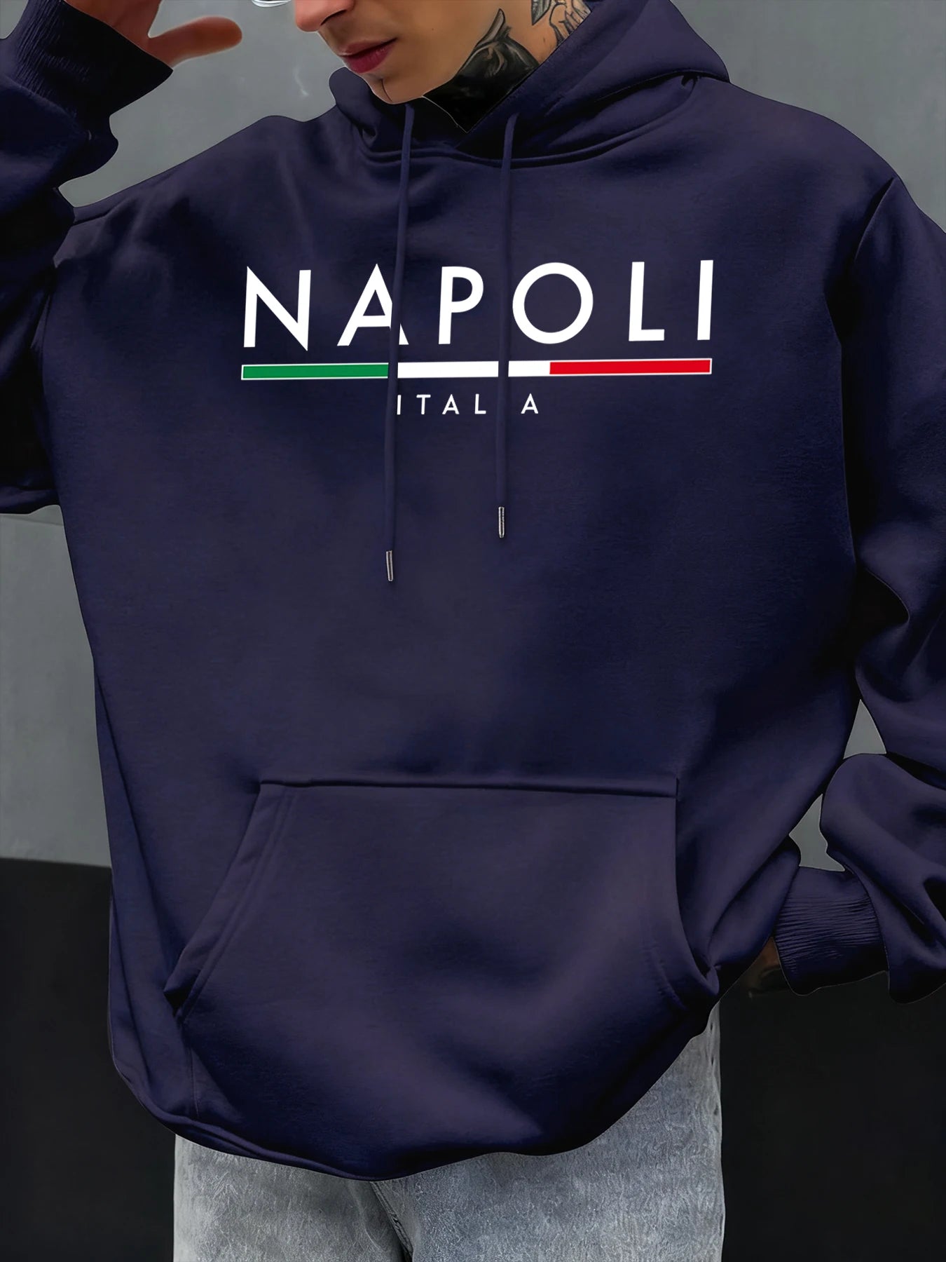 Native Land Letter Printed Cool Cotton Hoodies