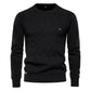 Argyle Basic Solid Color O-Neck Long Sleeve Knitted Men Sweaters
