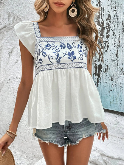 Chic Casual Long Sleeve Blouse Loose Fit With Pockets For Summer
