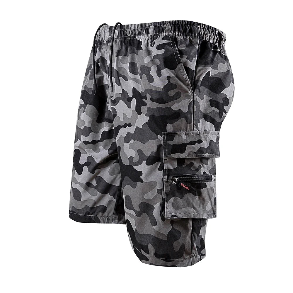 New Summer Fashion Men Casual Camouflage Military Plaid Beach Shorts