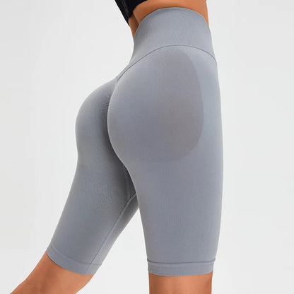Active Lifestyle Vibes: High-Waist Seamless Scrunch Biker Shorts