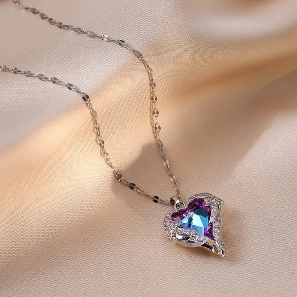Heart Shaped All Pearl Necklace