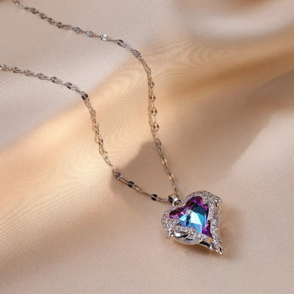 Heart Shaped All Pearl Necklace