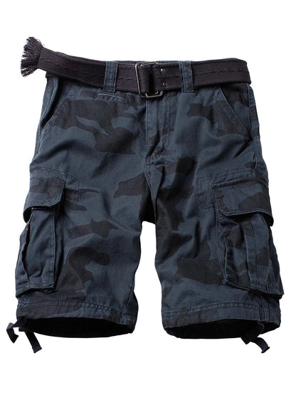 Camouflage Pattern Casual Cotton Mens Cargo Shorts