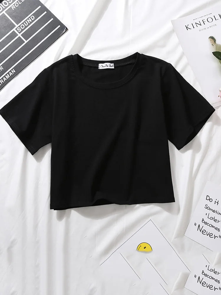 Casual Sport Sleeveless T Shirt For Women 2025 Summer Loose Fit Cropped Fitness Top Polyester Crew Neck With Decoration