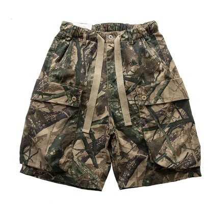 Mens Military Style Camouflage Cargo Shorts
