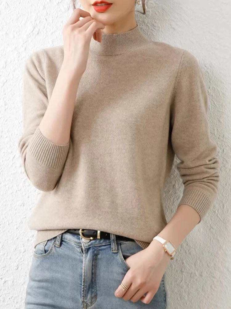 Womens Femme Korean Style Rustic Vintage Style Winter Sweaters