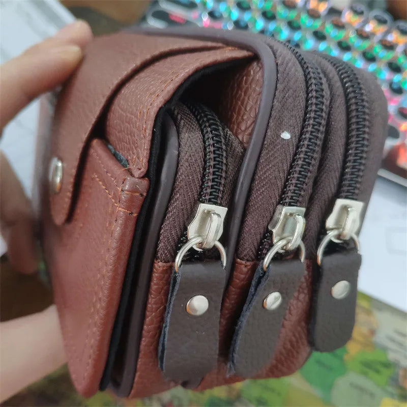 Signature Luxe: Genuine Leather Classic Flap Handbag