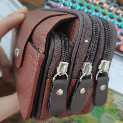Signature Luxe: Genuine Leather Classic Flap Handbag