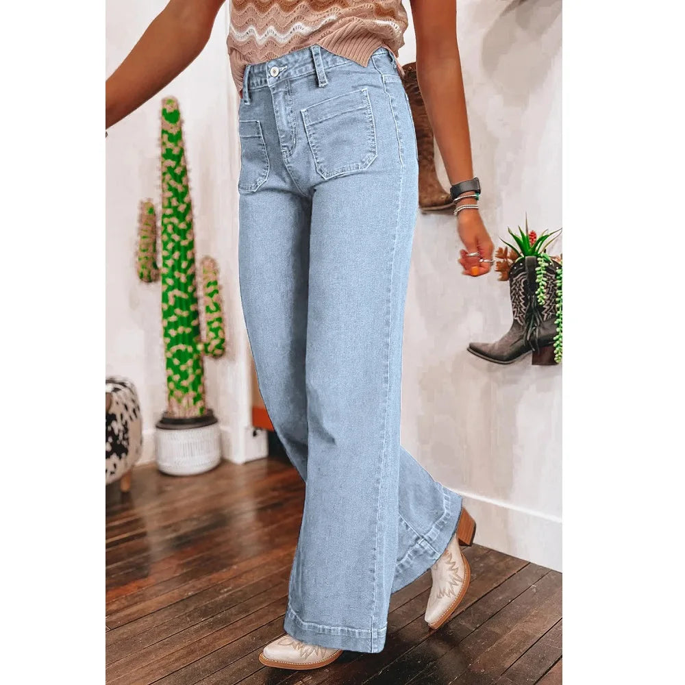 New High Waist Denim Jeans