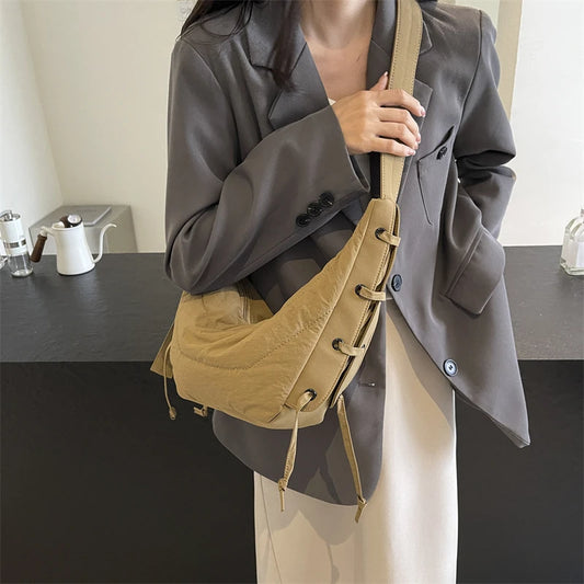 New Womens Crossbody Bags Large Capacity Luxury Shoulder Bag Soft Casual Travel Hobo Vintage Sac