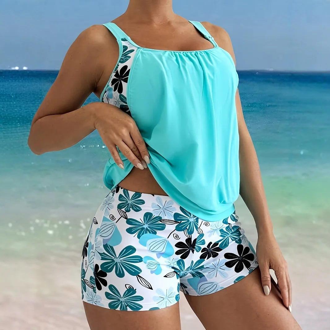 2025 Sexy Blue Bikini Set Womens 2 Piece Swimsuit Beach Bathing Suit Beachwear For Ladies