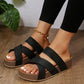 New Crossover Slip-On Thick Platform Flat Slippers